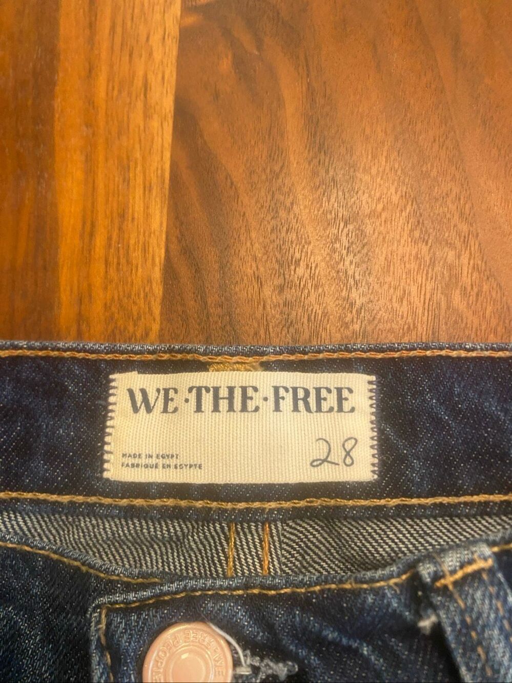Free People We The Free Women's Blue Tinsley Baggy High Rise Straight Jeans 28 - Picture 2 of 10